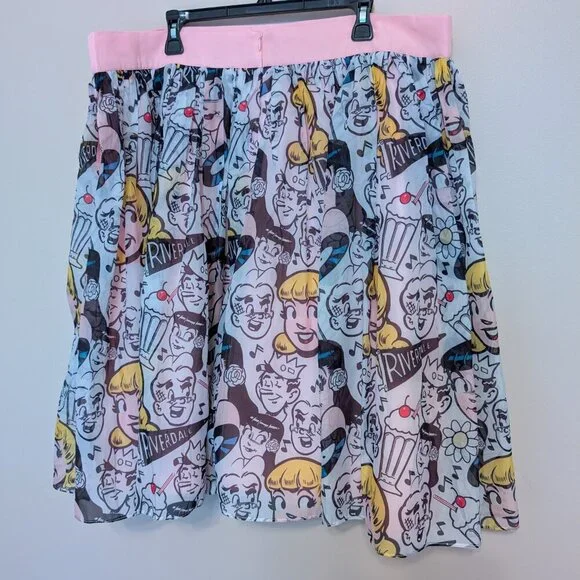 Unique Vintage Betty & Veronica 3X layered skirt Riverdale Archie Jughead EUC - Picture 3 of 10